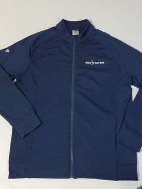 The PLAYERS Levelwear EUC Zip Fleece-lined Navy Performance Jacket - Men's Med